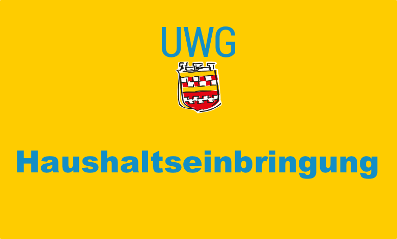 UWG berichtet zur Haushaltseinbringung im Stadtrat Bergneustadt